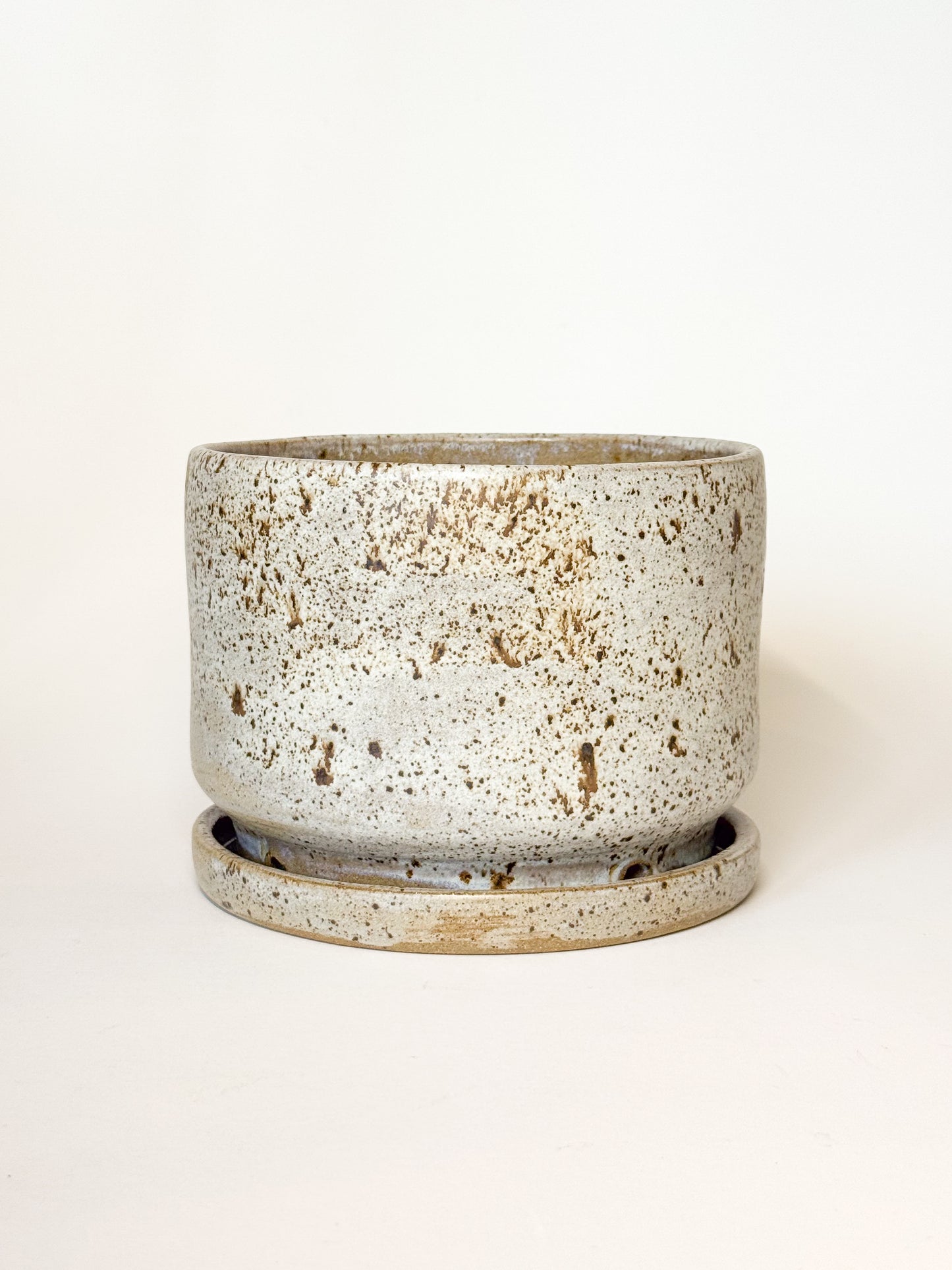 Brown Splatter Planter