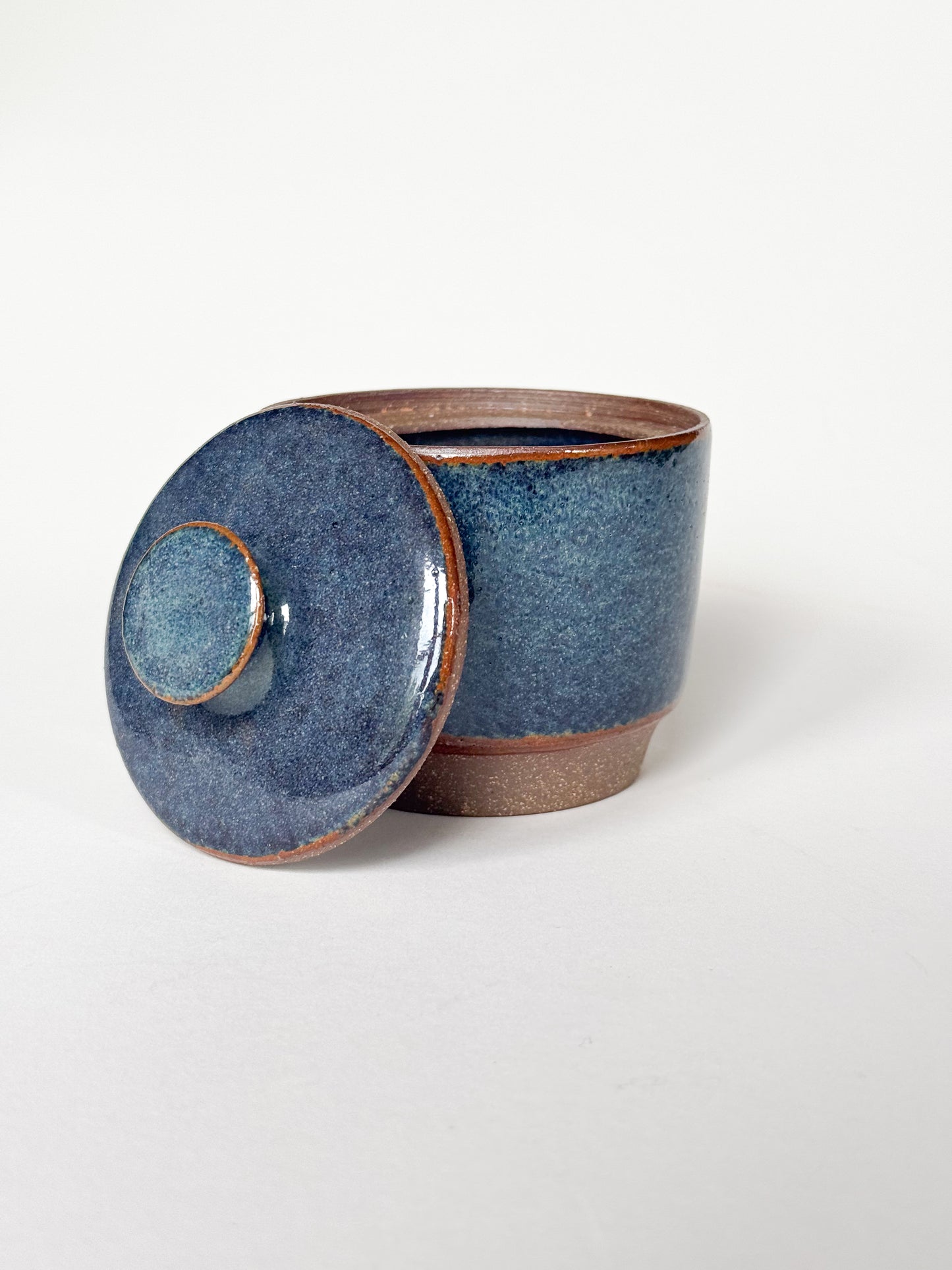 Blue Speckle Jar
