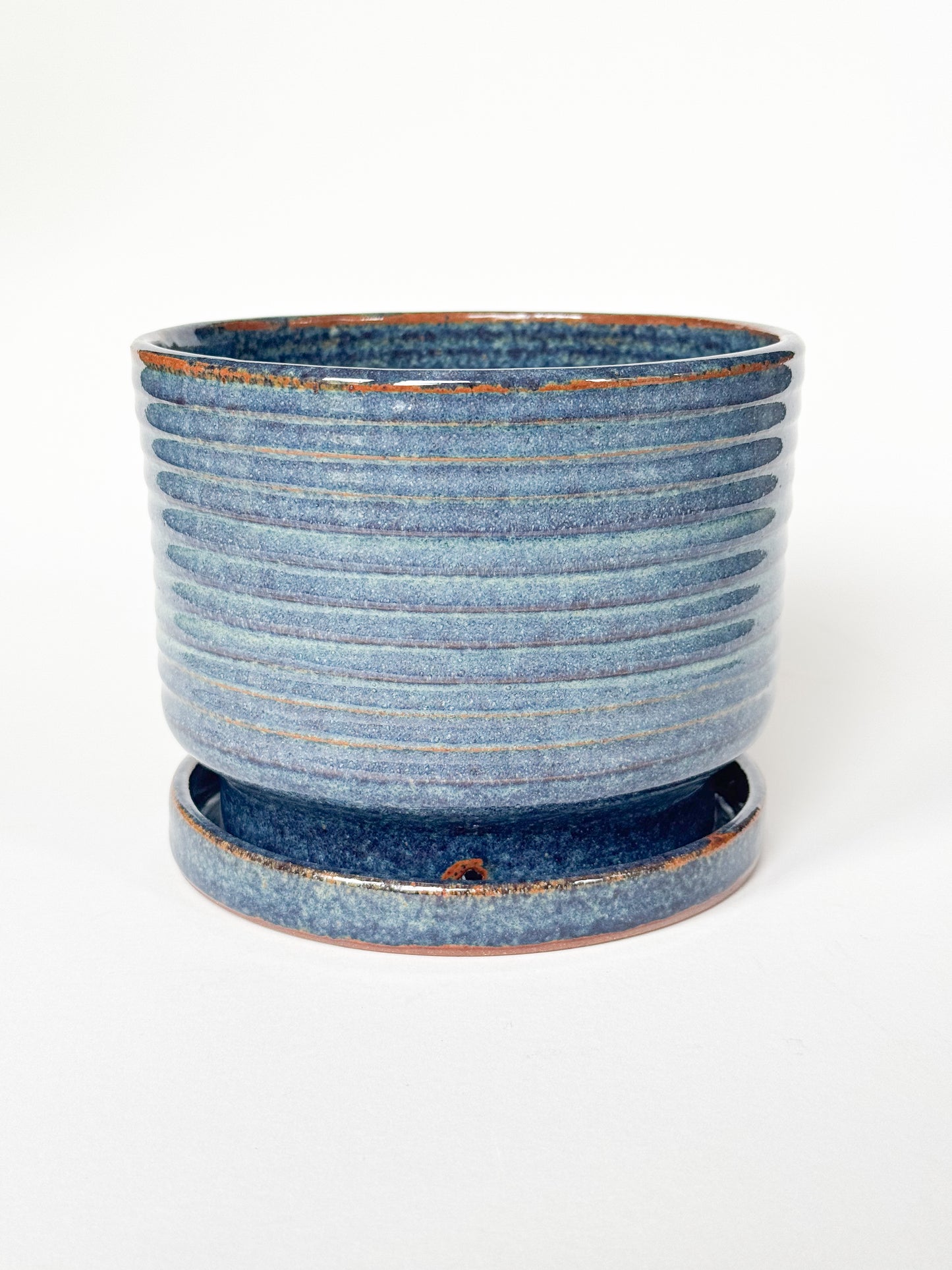 Blue Speckle Planter