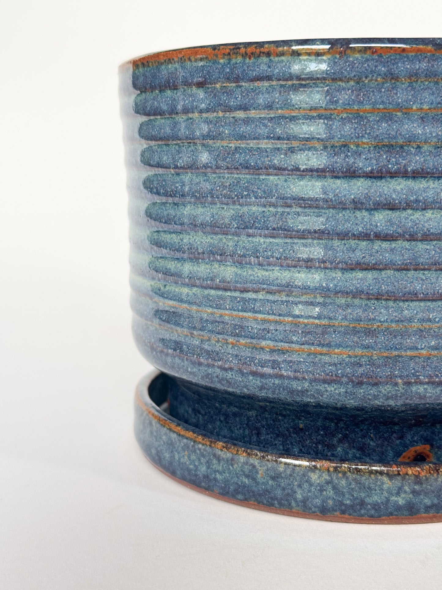 Blue Speckle Planter