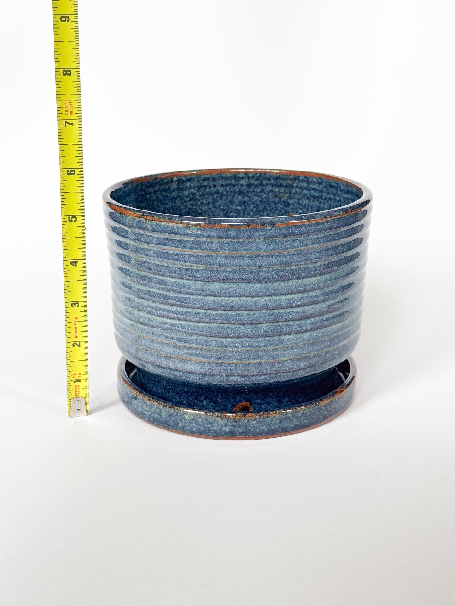 Blue Speckle Planter