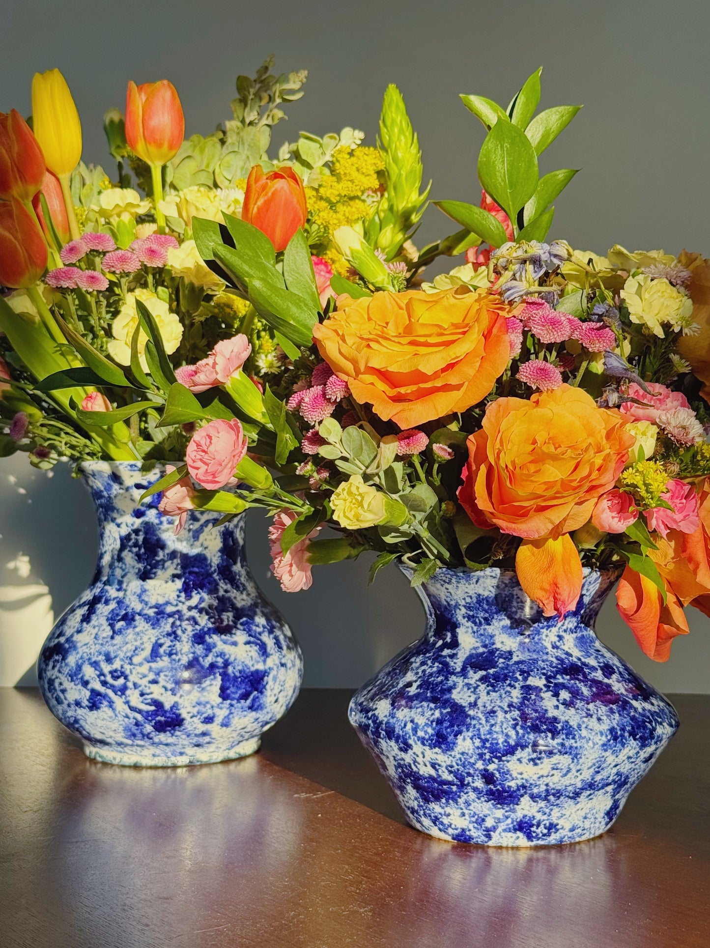 Blue Texture Vase - Small