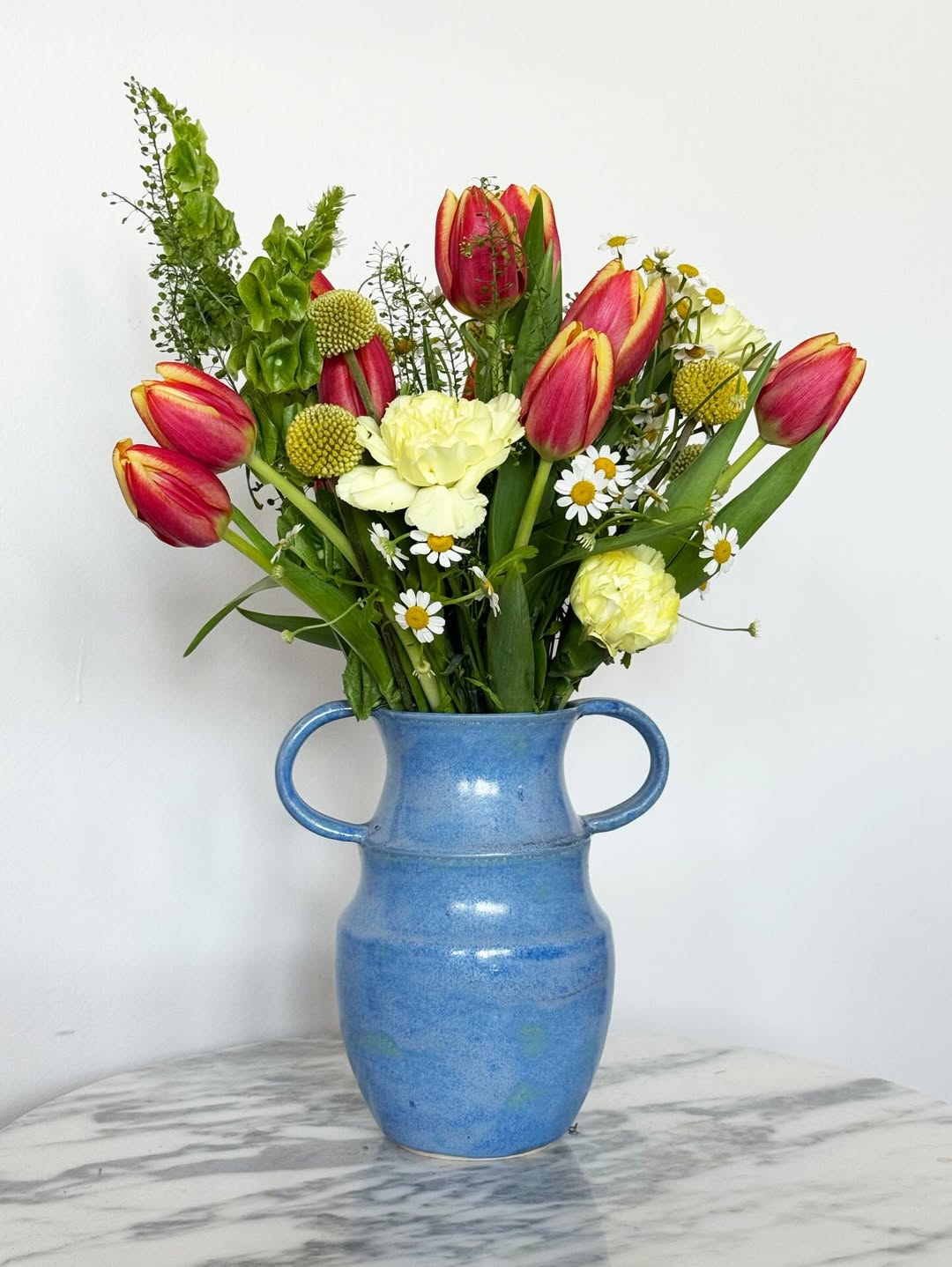 Blue Handled Vase