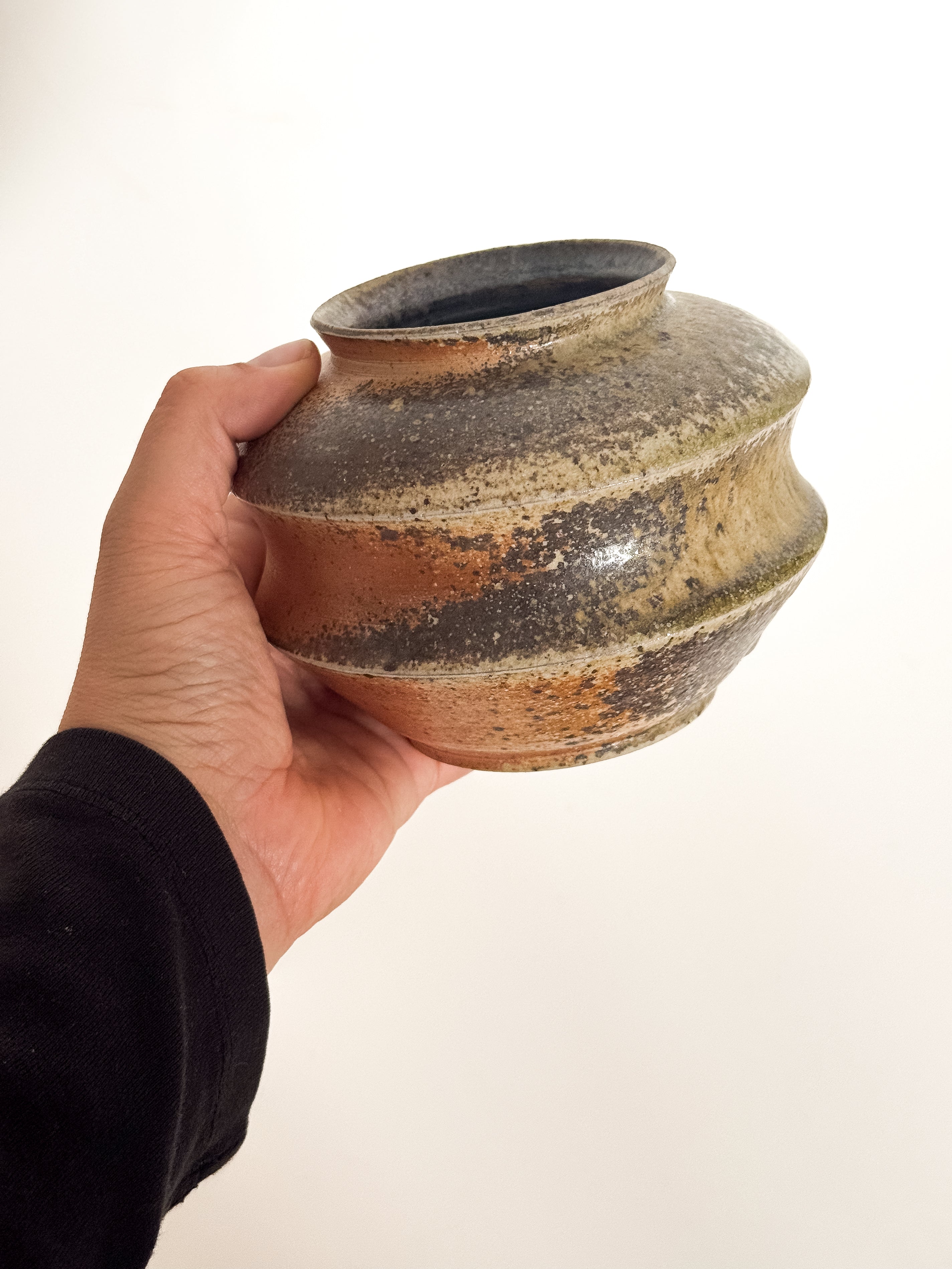 Woodfire Saucer Vase