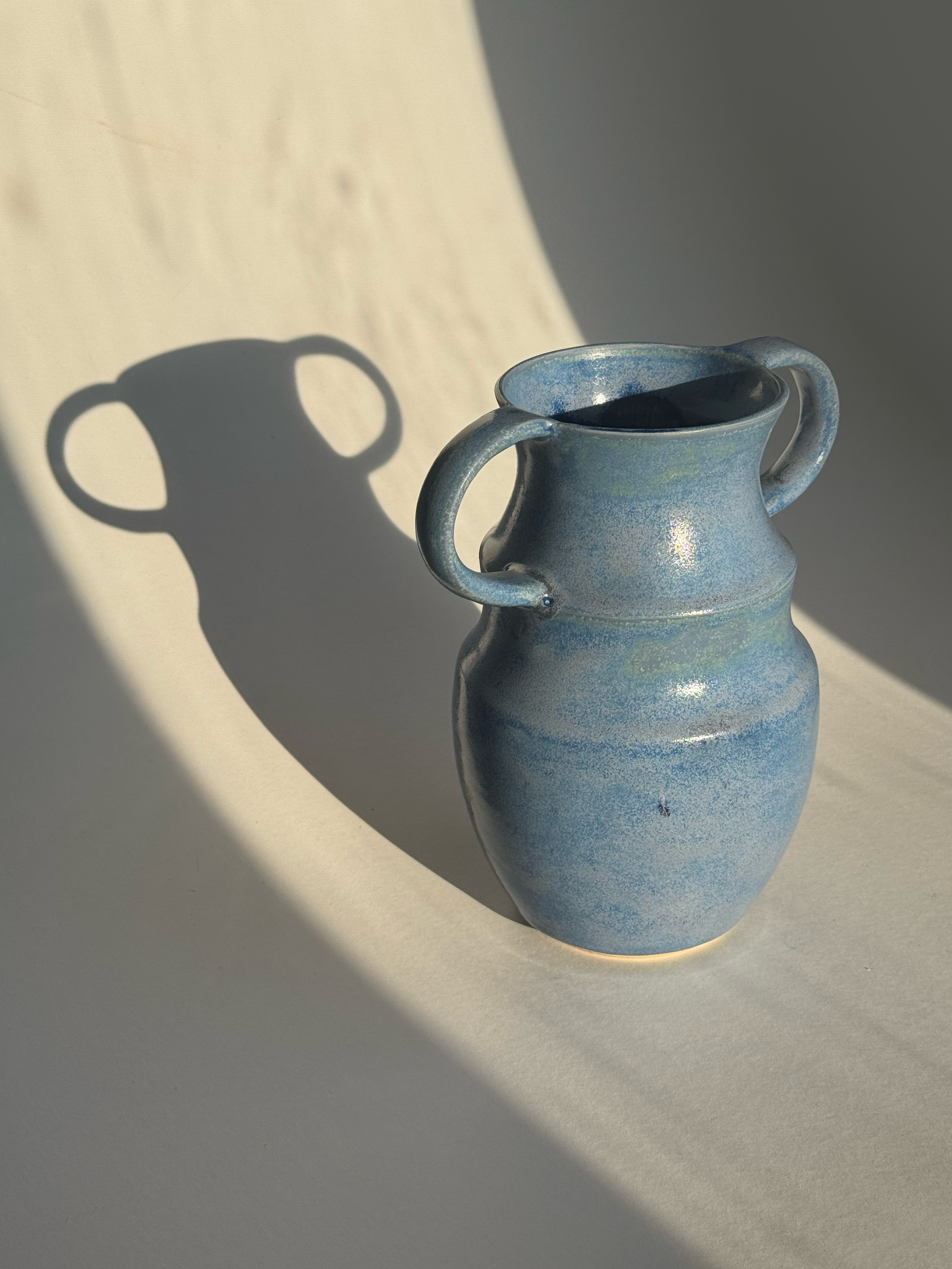 Blue Handled Vase