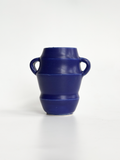 Dark Blue Handled Mini Vase