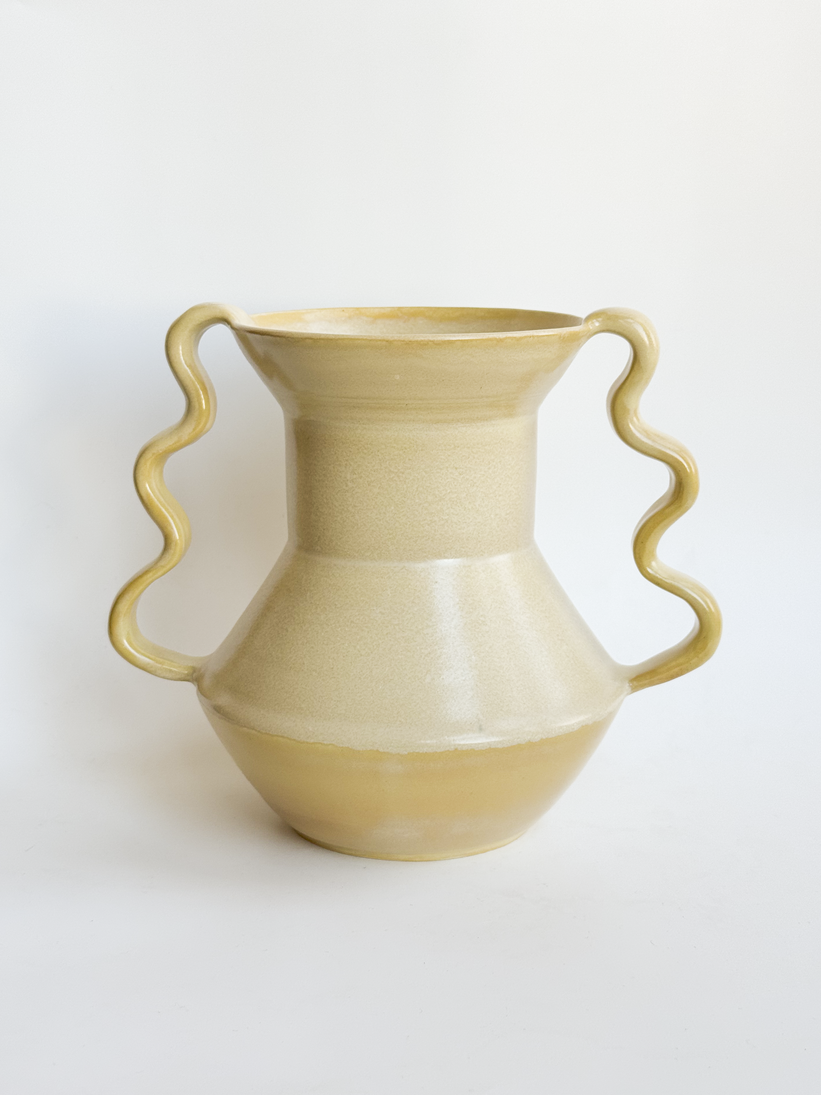 Creamy Yellow Vase