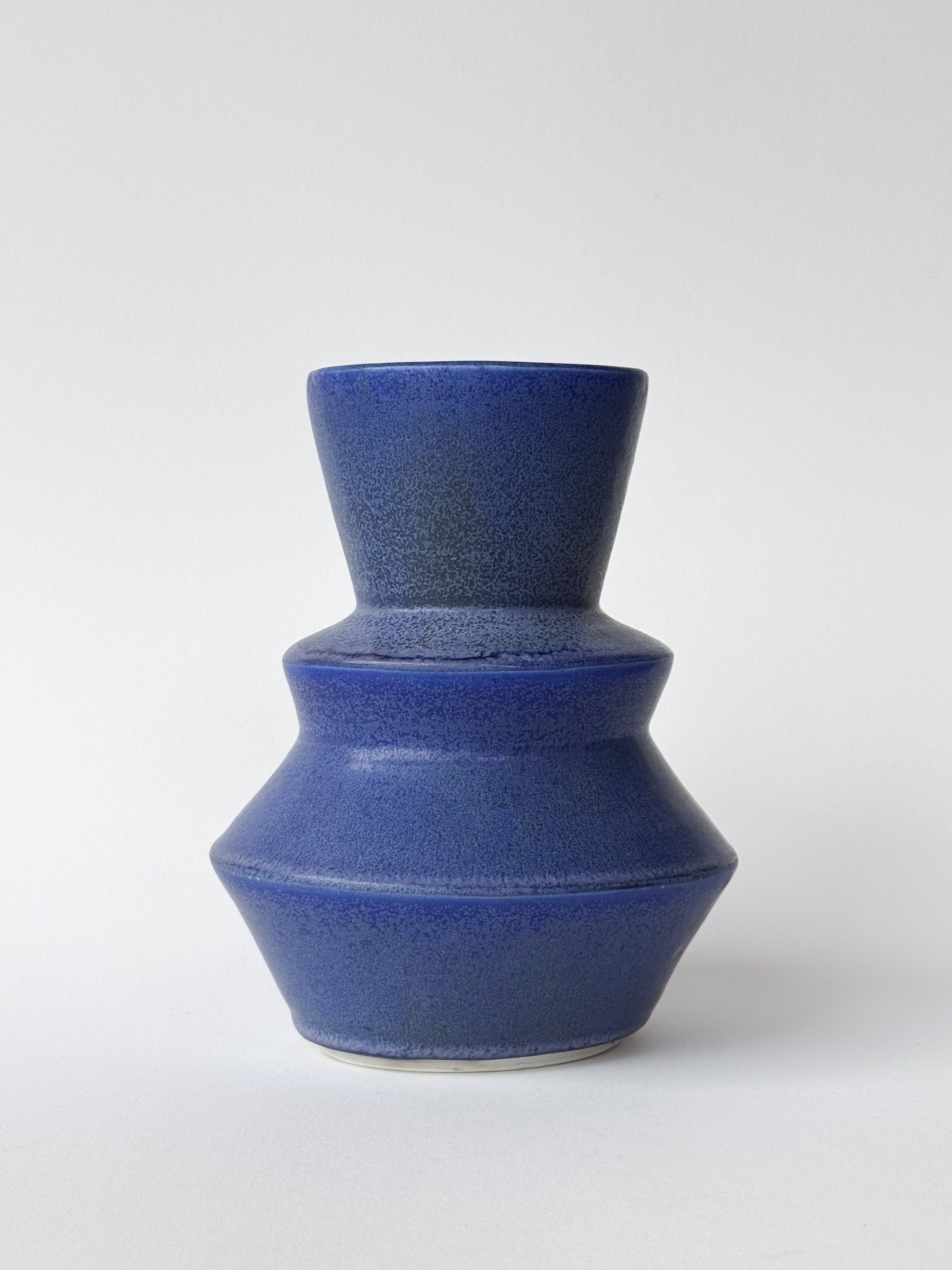 Blue Geometric Vase