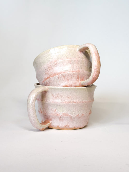 Pink Curve Mugs (Set of two)
