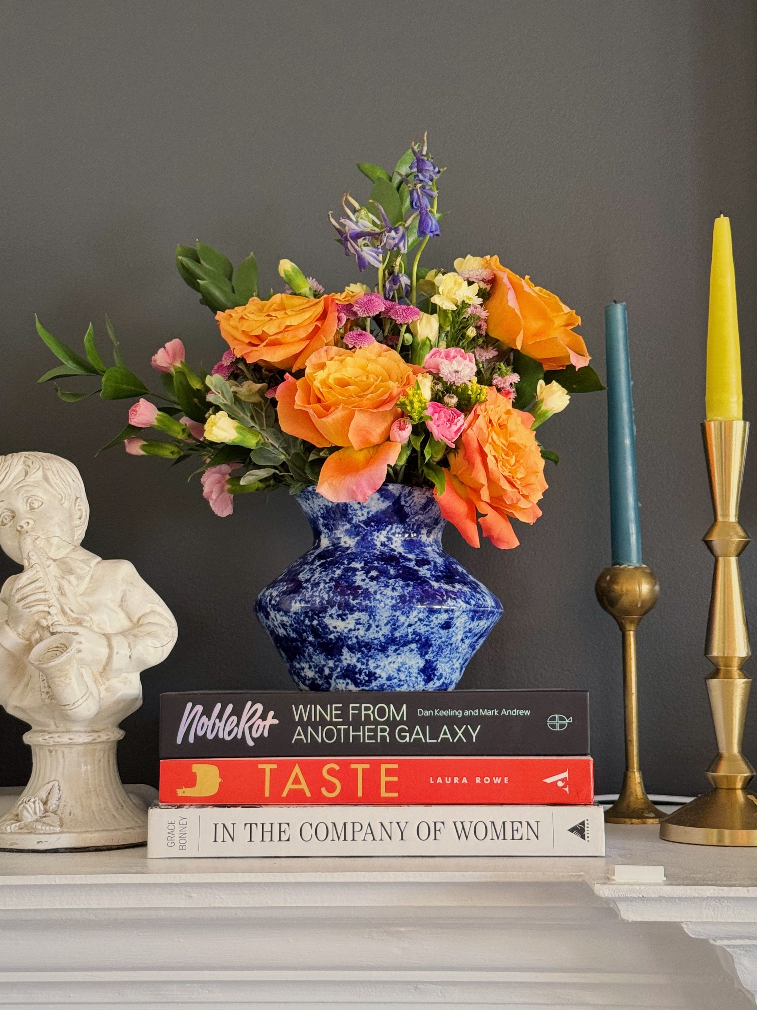 Blue Texture Vase - Small