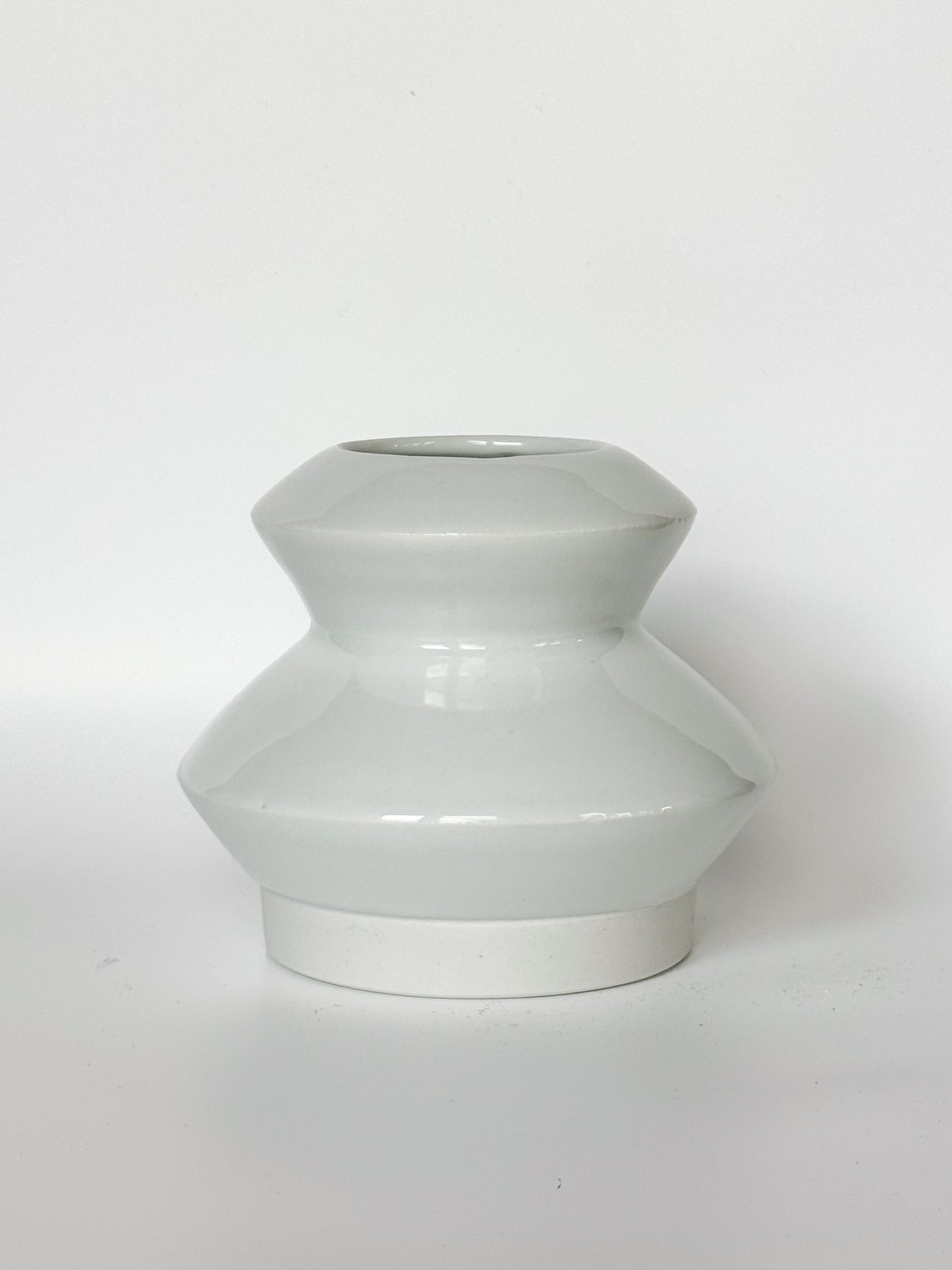 White Angle Stack Vase